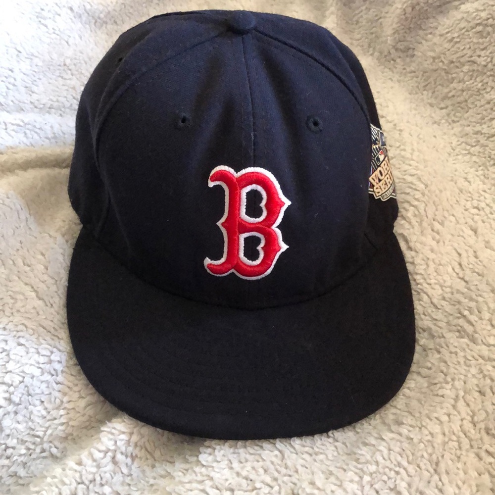 Red Sox fitted hat.
